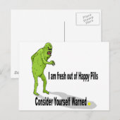 Happy Pills Briefkaart (Voorkant / Achterkant)