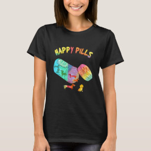 Happy Pills Colorful Dachshund Dog T-shirt