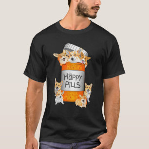Happy Pills Corgi T shirt