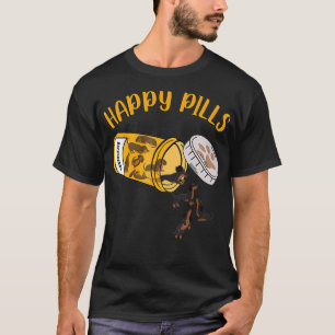 Happy Pills Dachshund Dog houdt van honden T-shirt