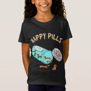 Happy Pills Dachshund, Hondenliefhebber Gift T-shirt