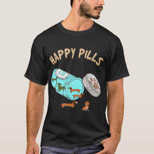 Happy Pills Dachshund, Hondenliefhebber Gift T-shirt