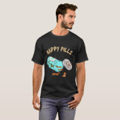 Happy Pills Dachshund Hondenliefhebber T-shirt (Voorkant volledig)