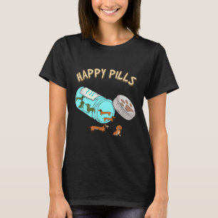 Happy Pills Dachshund Hondenliefhebber T-shirt