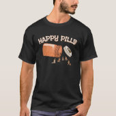 Happy Pills Duitse Herder Canine Hond T-shirt (Voorkant)