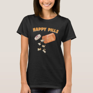 Happy Pills Exotische Korthaar Kat Feline Humor T-shirt