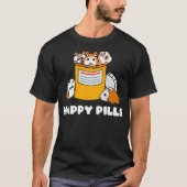 Happy Pills Guinea Pig Funny Cute Guinea Pig Premi T-shirt (Voorkant)