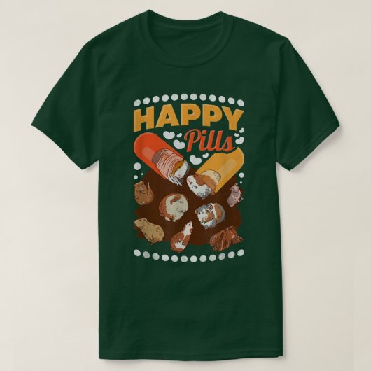 Happy Pills, Guinee Pig T-shirt (Design voorkant)