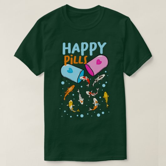 Happy Pills Koi Fish T-shirt (Design voorkant)