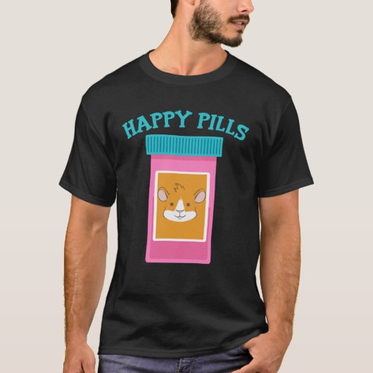 Happy Pills Medicinal Pig T-shirt (Voorkant)