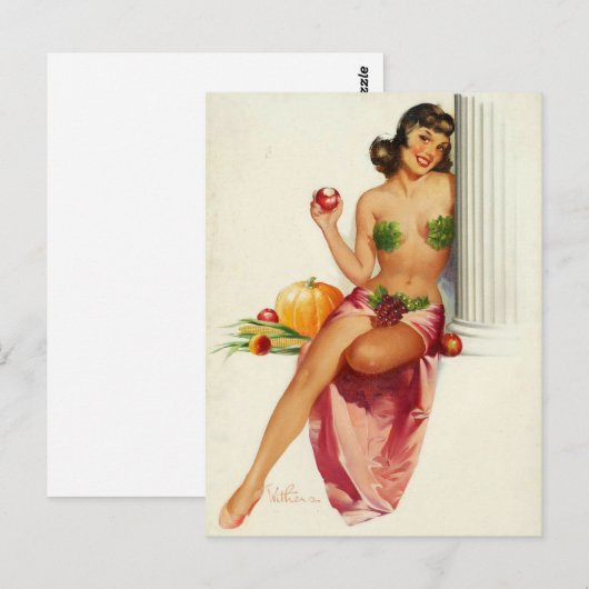 Happy Pin omhoog Briefkaart (Voorkant / Achterkant)