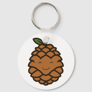Happy Pine Cone Sleutelhanger