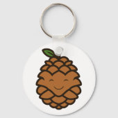 Happy Pine Cone Sleutelhanger (Achterkant)