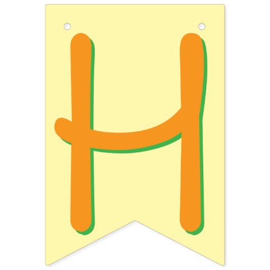 Happy Pineapple Bunting Banner for Birthday (Tweede vlag)