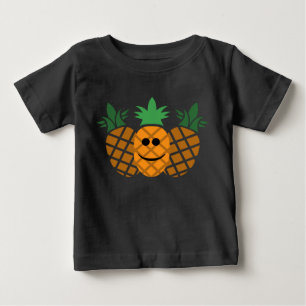 Happy Pineapple Design - Baby Fine Jersey T-Shirt