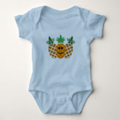 Happy Pineapple Design - Baby Jersey Bodysuit (Voorkant)