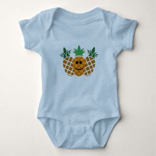 Happy Pineapple Design - Baby Jersey Bodysuit