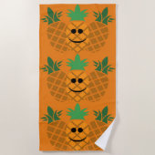 Happy Pineapple Design - Beach Towel Strandlaken (Voorkant)