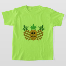 Happy Pineapple Design - Girls' Basic T-Shirt