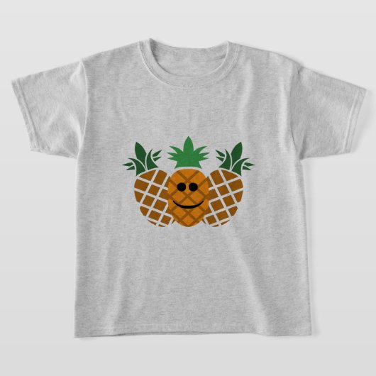 Happy Pineapple Design - Girls' Basic T-Shirt (Laagn)