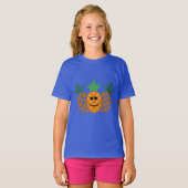 Happy Pineapple Design - Girls' Basic T-Shirt (Voorkant volledig)