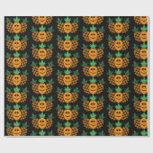 Happy Pineapple Design - Glossy Wrapping Paper, 30 Cadeaupapier (Vlak)