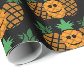 Happy Pineapple Design - Glossy Wrapping Paper, 30 Cadeaupapier (Rol Hoek)