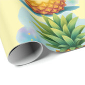 Happy Pineapple Wrapping Paper Cadeaupapier (Rol Hoek)
