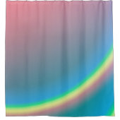 Happy Pink Blue en Rainbow Douchegordijn (Voorkant)