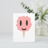 Happy Pink Cotton snoep Briefkaart (Staand voorkant)