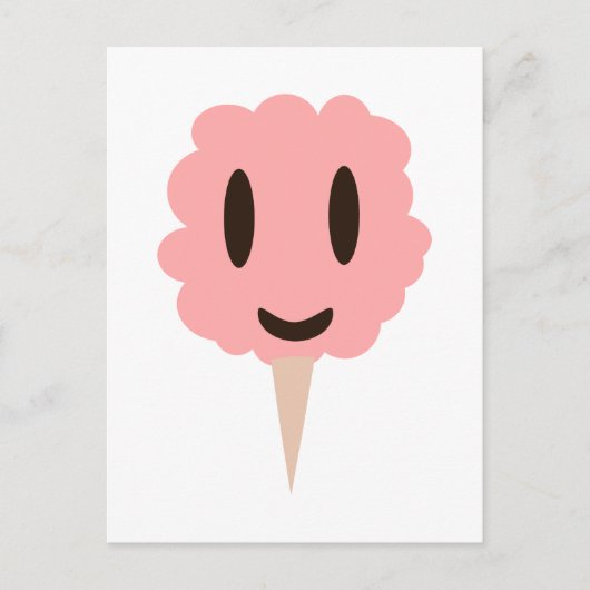 Happy Pink Cotton snoep Briefkaart (Voorkant)