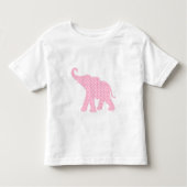 Happy Pink Elephant-Art Pattern Cute Kinder Shirts (Voorkant)