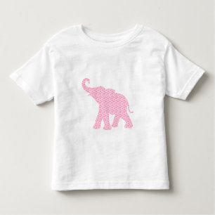 Happy Pink Elephant-Art Pattern Cute Kinder Shirts