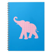 Happy Pink Elephant-Art Pattern Cute Notitieboek (Voorkant)