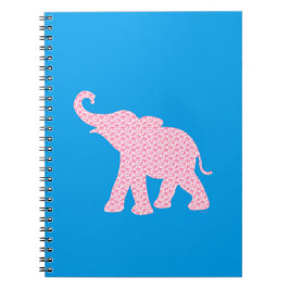 Happy Pink Elephant-Art Pattern Cute Notitieboek