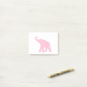 Happy Pink Elephant-Art Pattern Cute Post-it® Notes (Op bureau)
