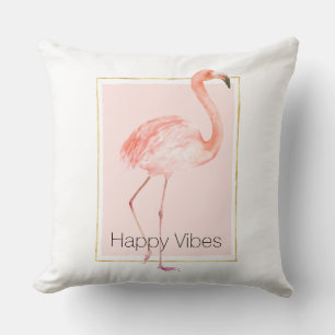 Happy Pink Flamingo Kussen