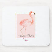 Happy Pink Flamingo Muismat (Voorkant)