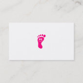 Happy Pink Foot Visitekaartje (Achterkant)