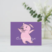 Happy Pink Jumping Thunder_Cove Briefkaart (Staand voorkant)