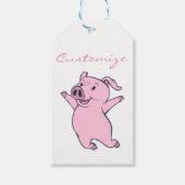 Happy Pink Jumping Thunder_Cove Cadeaulabel (Voorkant)
