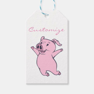 Happy Pink Jumping Thunder_Cove Cadeaulabel