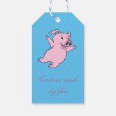 Happy Pink Jumping Thunder_Cove Cadeaulabel (Achterkant)