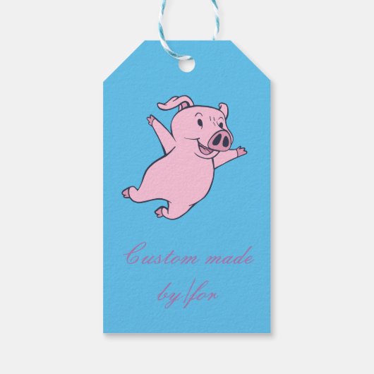 Happy Pink Jumping Thunder_Cove Cadeaulabel (Achterkant)