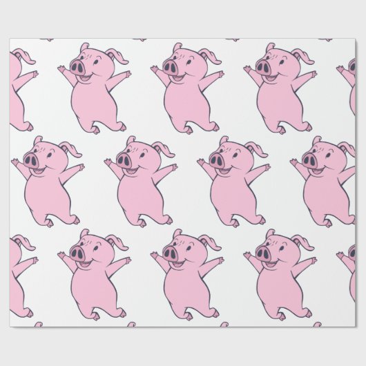 Happy Pink Jumping Thunder_Cove Cadeaupapier (Vlak)