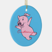 Happy Pink Jumping Thunder_Cove Keramisch Ornament (Rechts)