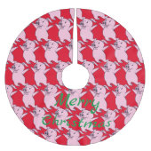 Happy Pink Jumping Thunder_Cove Kerstboom Rok (Voorkant)