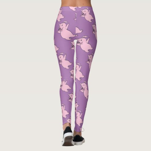 Happy Pink Jumping Thunder_Cove Leggings (Achterkant)
