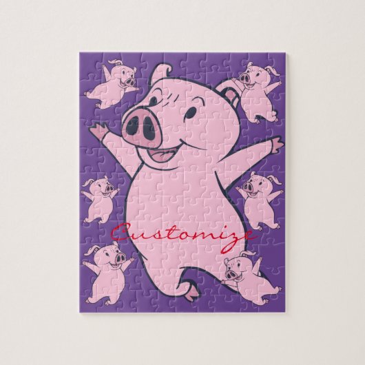 Happy Pink Jumping Thunder_Cove Legpuzzel (Verticaal)