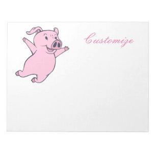 Happy Pink Jumping Thunder_Cove Notitieblok